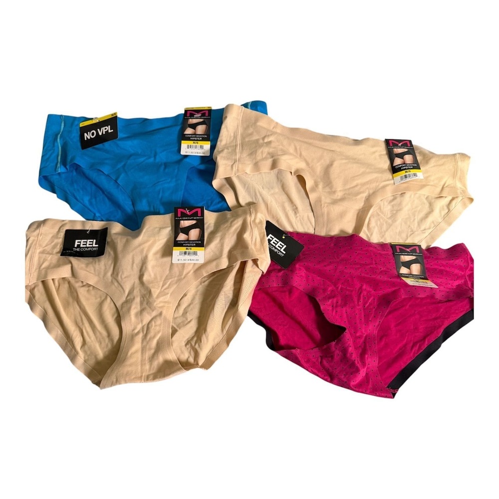 Maidenform Comfort Devotion Hipster Underwear Med 6 NWT 4 Pack No VPL Seamless